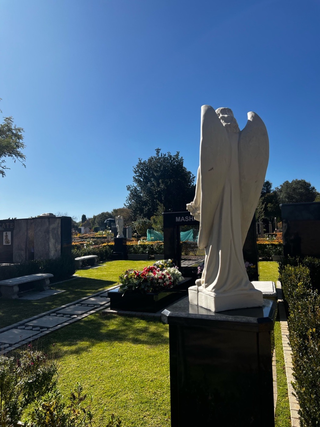 Statues in private Estate
